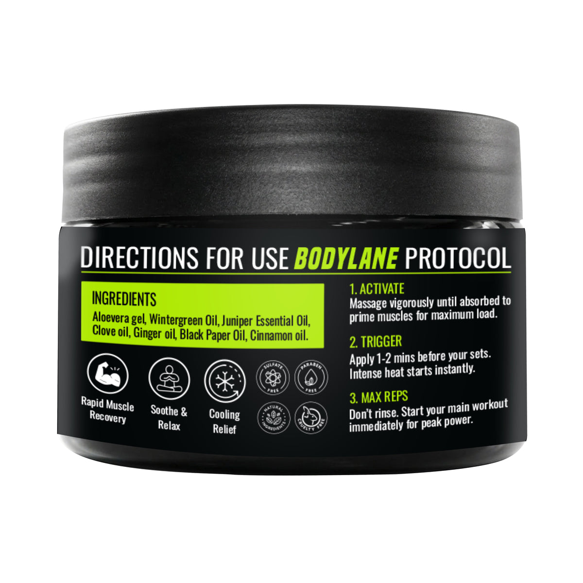 Pre Workout Gel for Muscle Warm-Up | Bodylane 200g - BODYLANE