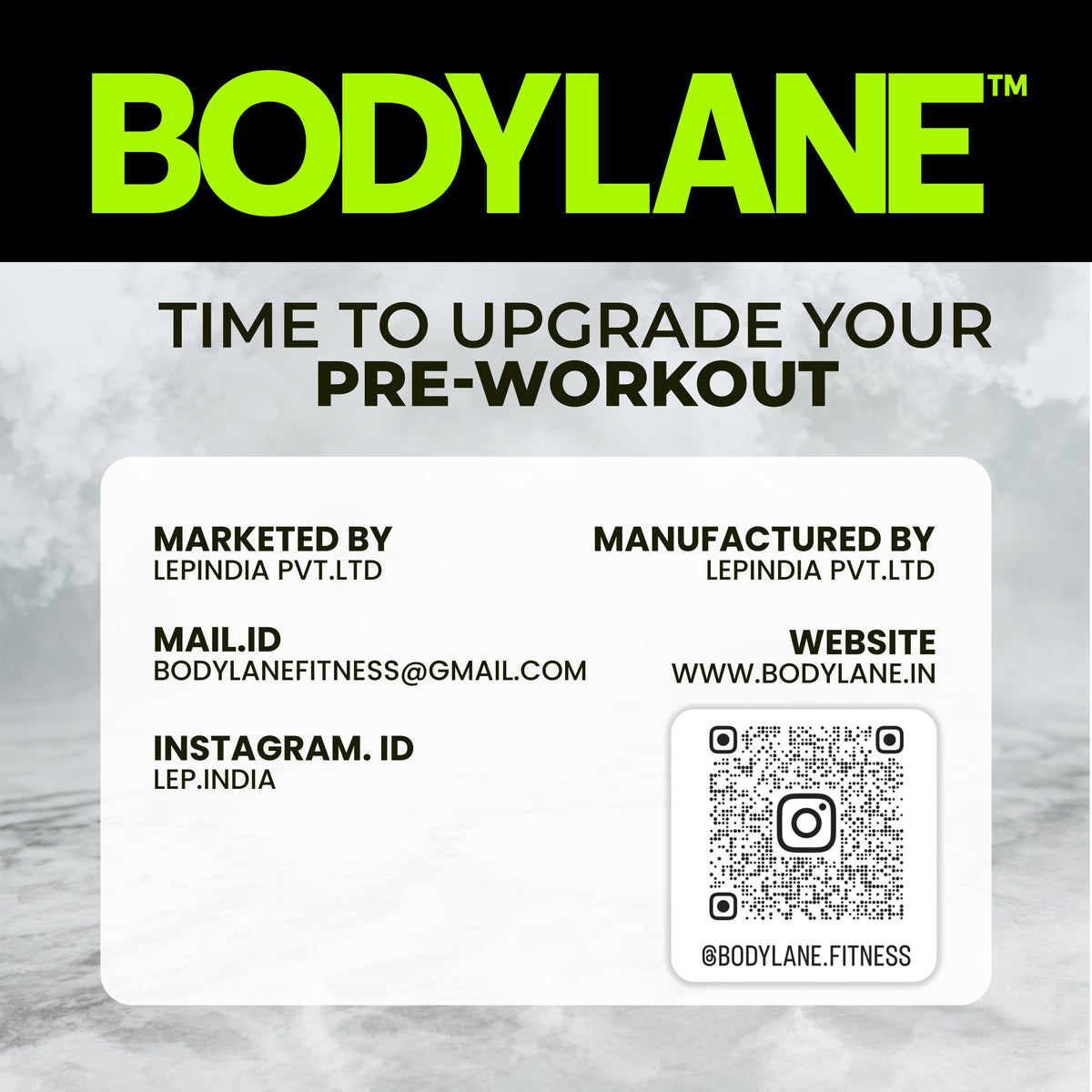Pre Workout Gel for Muscle Warm-Up | Bodylane 200g - BODYLANE