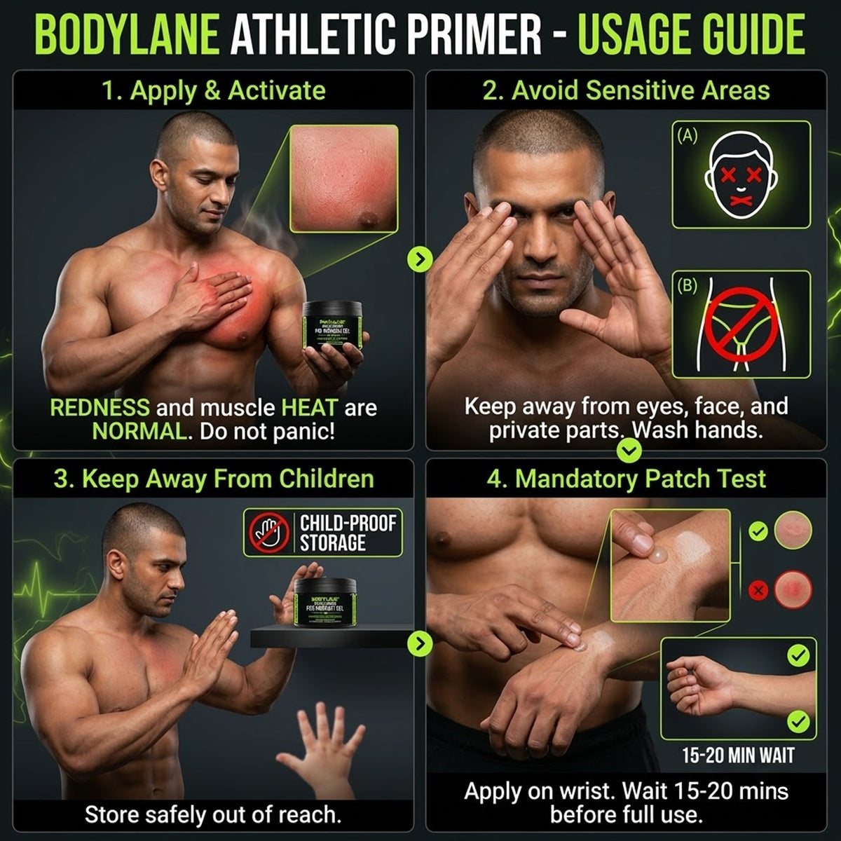 Pre Workout Gel for Muscle Warm-Up | Bodylane 200g - BODYLANE
