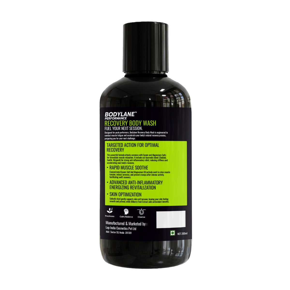 Bodylane Recovery Body Wash – Post-Workout Care (200ml) - BODYLANE