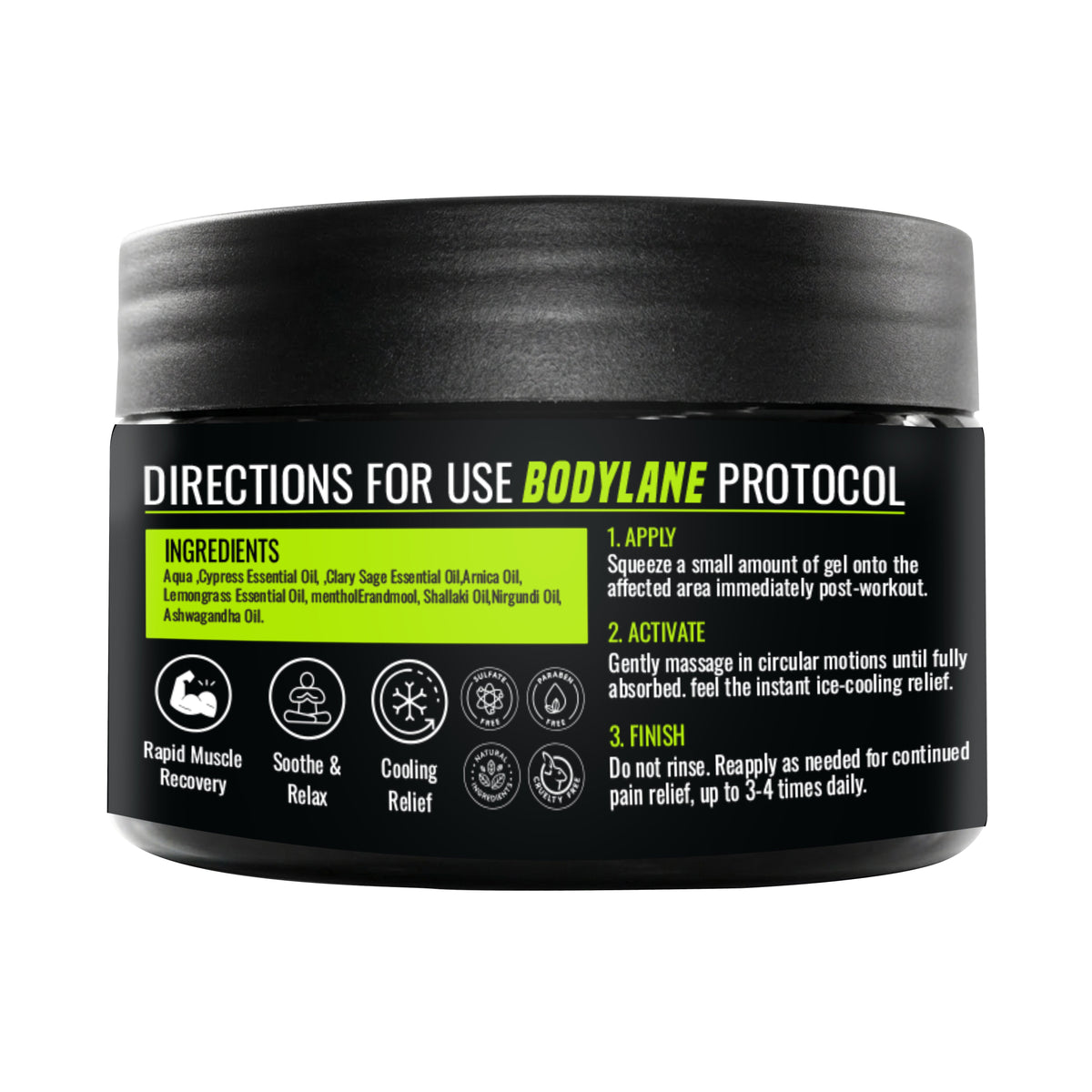Bodylane Post Workout Gel – Cooling Recovery Care (200g) - BODYLANE