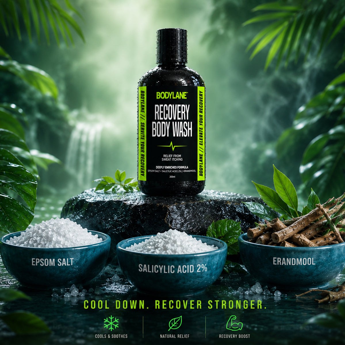 Bodylane Recovery Body Wash – Post-Workout Care (200ml) - BODYLANE