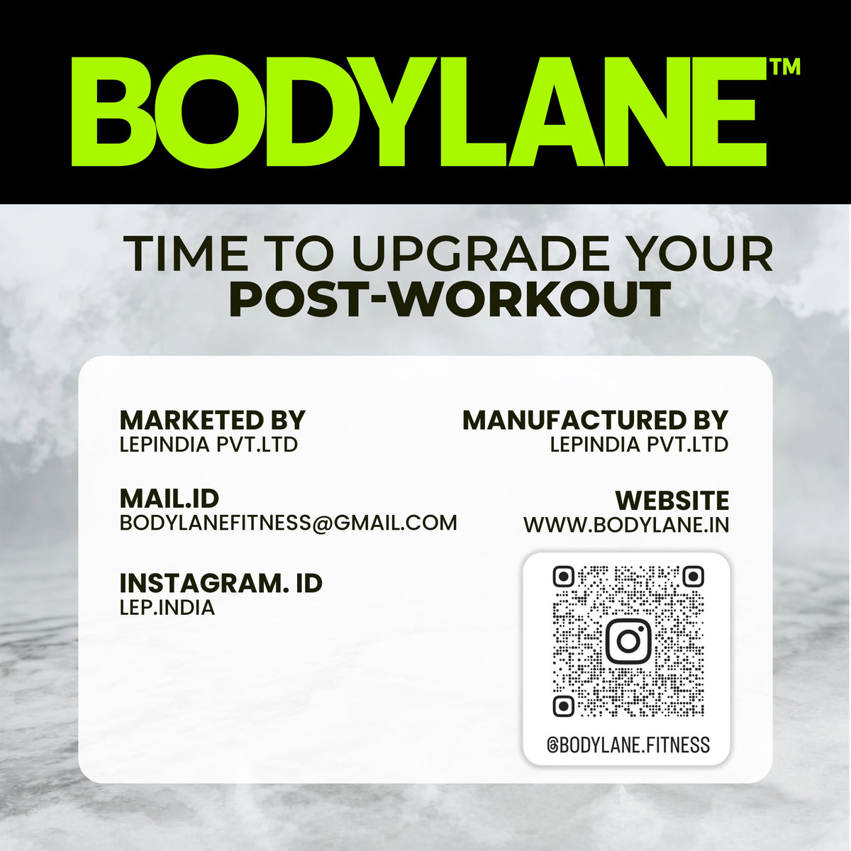 Bodylane Post Workout Gel – Cooling Recovery Care (200g) - BODYLANE